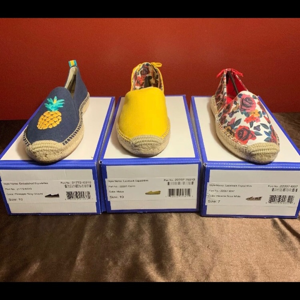 Vera Bradley Womens Laceback Espadrille Shoes